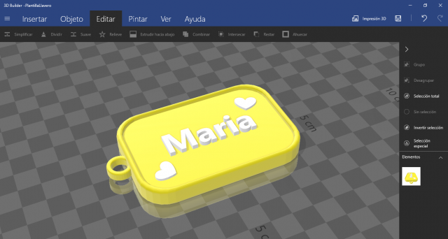 keychain with name maria Modello di stampa 3D .c4d .max .obj .3ds .fbx .stl .blend 