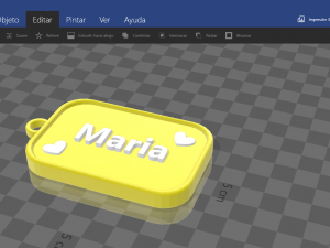 keychain with name maria Modello di stampa 3D