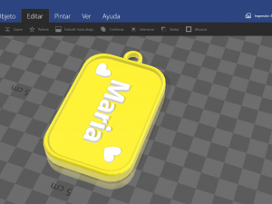 keychain with name maria Modello di stampa 3D
