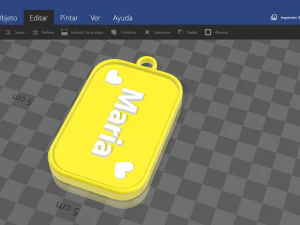 keychain with name maria 3D Print Model