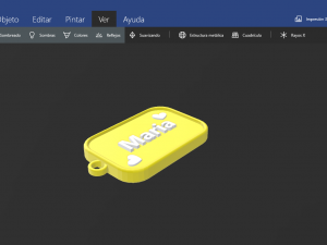 keychain with name maria Modello di stampa 3D