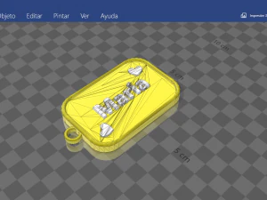 keychain with name maria 3D Print Model