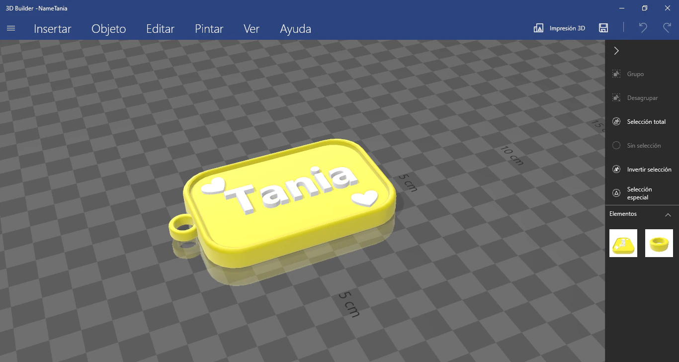 keychain with tanias name 3D Print Model .c4d .max .obj .3ds .fbx .stl .blend