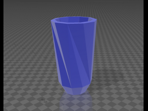 twist model pencil holder Model Cetak 3D