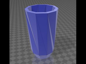 twist model pencil holder Model Cetak 3D