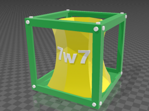 vase cubix 3D 打印模型