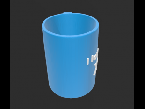 vase cup i love baby 3D Print Model