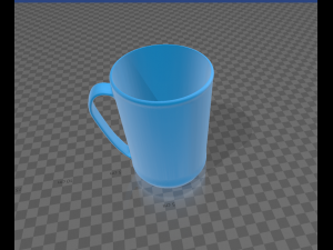 vase mug with text i love linux Model Cetak 3D