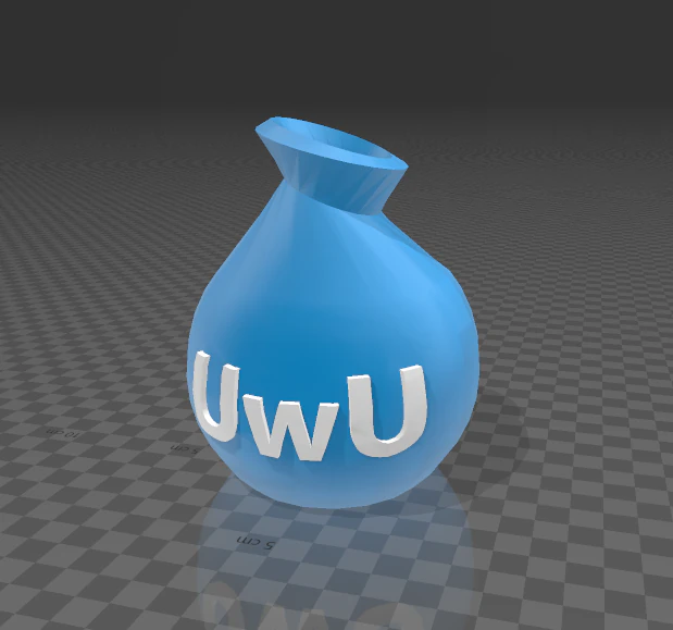vase uwu 3D Print Model .c4d .max .obj .3ds .fbx .stl .blend 