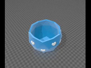 花瓶ユイ 3Dプリントモデル