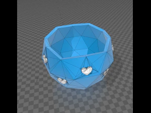 花瓶ユイ 3Dプリントモデル