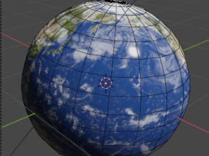 low polygon planet earth 3D Model