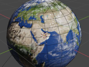 low polygon planet earth 3D Model