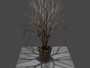 pot with tree 3D Model