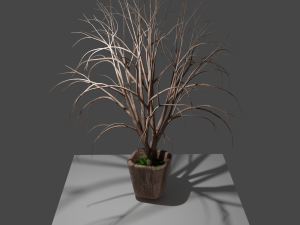 pot with tree 3D Model