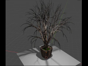 pot with tree 3D Model