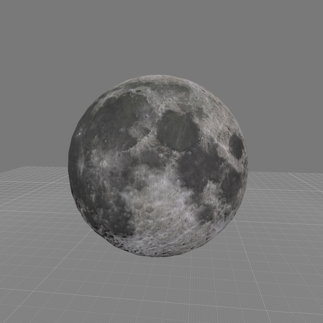moon planet with low polygons 3D मॉडल .c4d .max .obj .3ds .fbx .stl .blend 