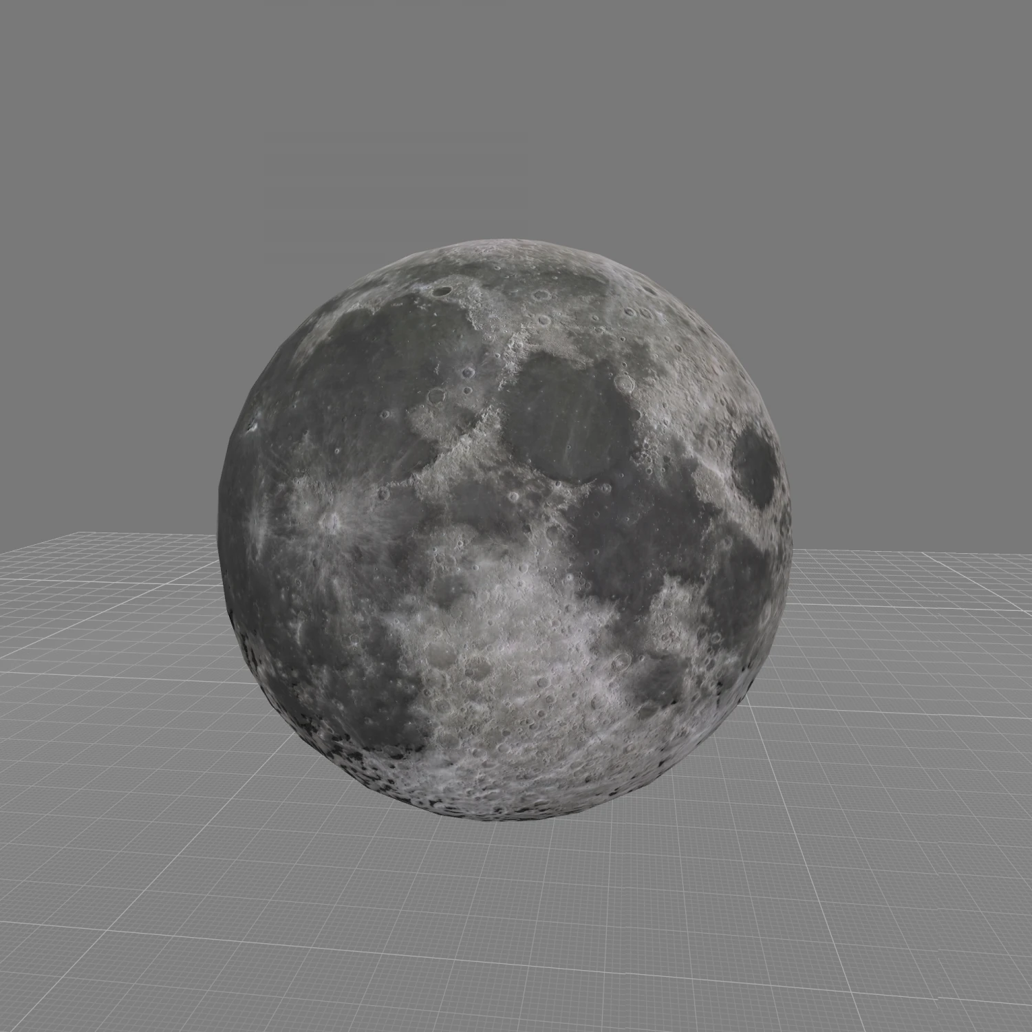 moon planet with low polygons 3D Model .c4d .max .obj .3ds .fbx .stl .blend 