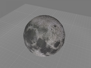moon planet with low polygons 3D मॉडल