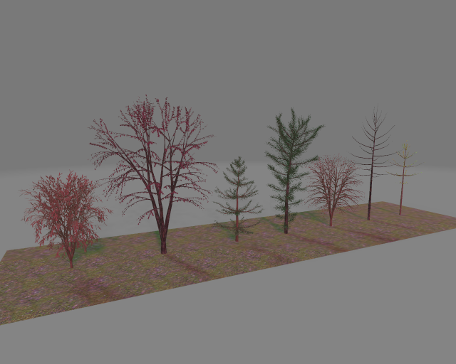 pack7tree 3D 模型 .c4d .max .obj .3ds .fbx .stl .blend 