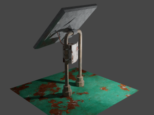 rusty photovoltaic panel 3Dモデル