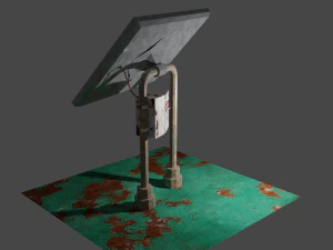 rusty photovoltaic panel 3D Model