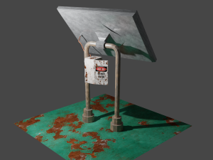 rusty photovoltaic panel 3Dモデル