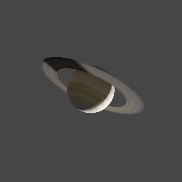planet saturn with low polygons and 2k textures Free 3D Model in ...