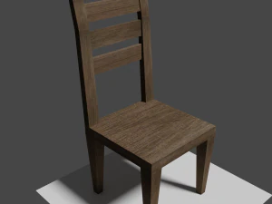 椅子ローポリ 3Dモデル