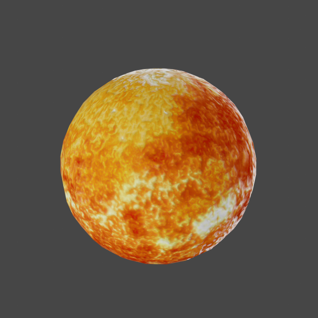 sun lowpoly Modèle 3D .c4d .max .obj .3ds .fbx .stl .blend 