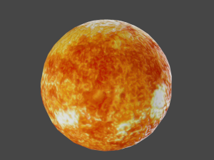 sun lowpoly Modèle 3D