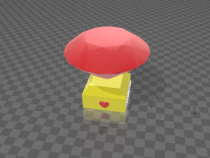 jewel with inscription i love mom and i love dad 3D Print Model