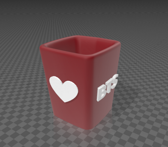 cupnamebts 3D 프린트 모델 .c4d .max .obj .3ds .fbx .stl .blend 