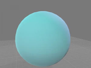 low polygon uranus planet 3D Model