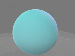 low polygon uranus planet 3D Model