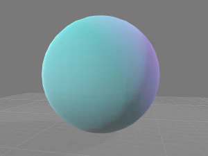 low polygon uranus planet 3D Model