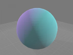 low polygon uranus planet 3D Model