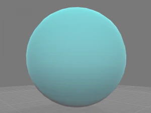 low polygon uranus planet 3D Model