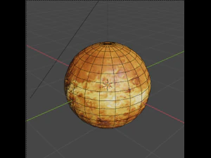 low polygon venus planet 3D Model
