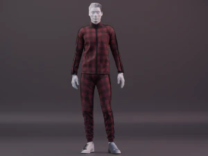 sports suit low-poly 3D Model