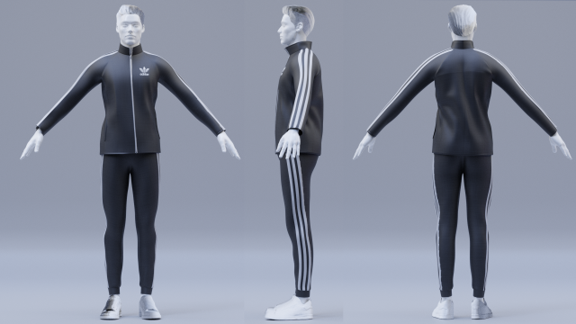Sport suit set mixed 3D Model $79 - .max .fbx .obj - Free3D