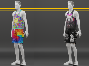 sammer clothes low-poly Model 3D