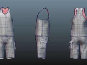 sammer clothes low-poly Model 3D