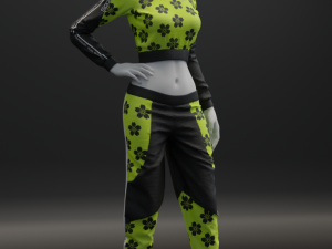 womens tracksuit 3D 모델