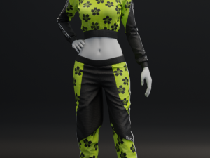 womens tracksuit 3D 모델