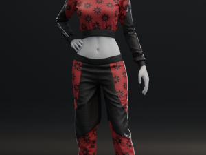 womens tracksuit 3D 모델