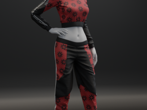 womens tracksuit 3D 모델