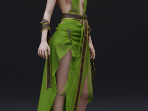 elven dress Modèle 3D