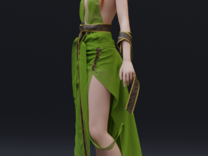 elven dress Modèle 3D