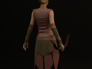 elf archer Modèle 3D